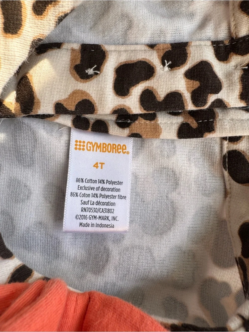 Gymboree Leopard Print Knit Dress Girls Size 4T Long Sleeve Animal Print